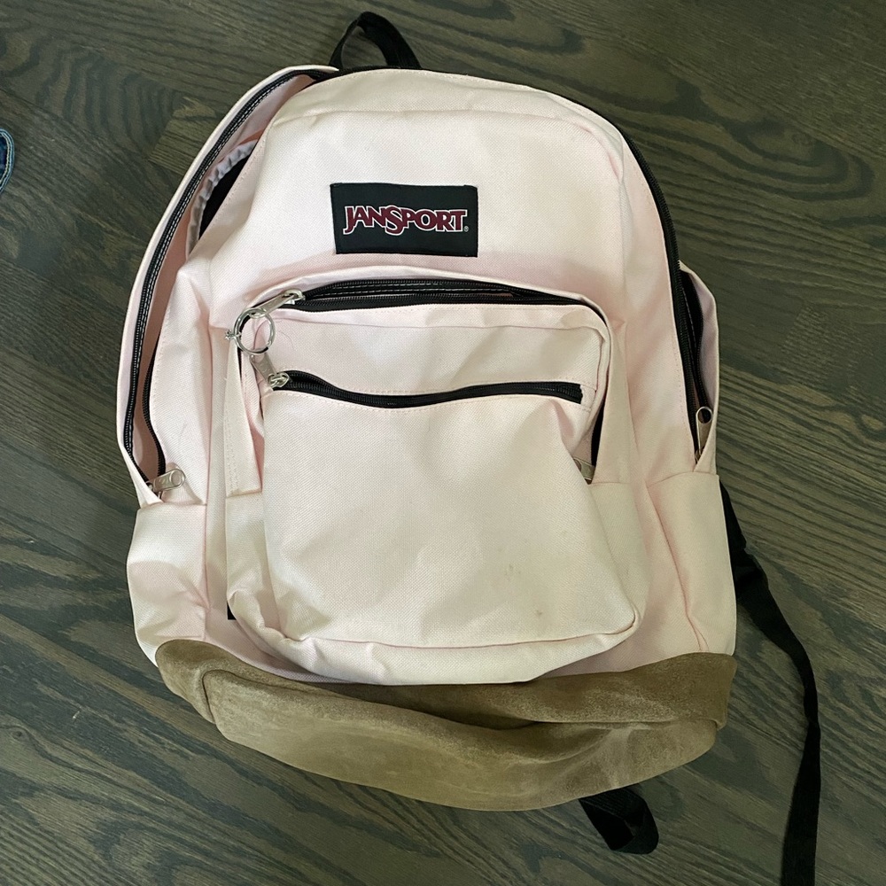 Light pink jansport backpack